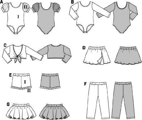 burda-style-9629-schnittmuster-ballett-set-body-rock-leggings-kids-gr-104-140 image 8