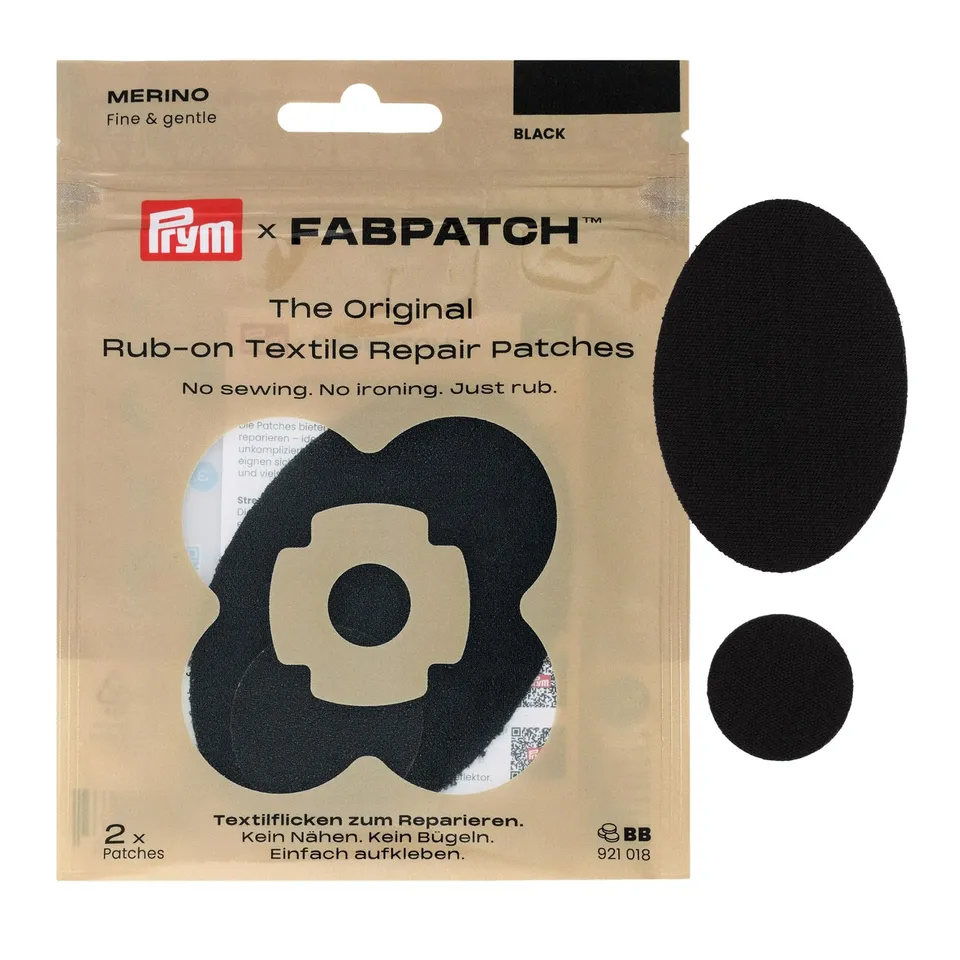 prym-921018-fabpatch-merino-rub-on-patch-schwarz-2-st-ck-100-merinowolle-selbstk image 1