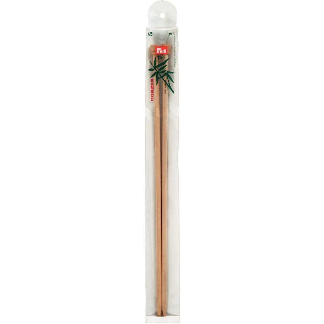 prym-221120-jackenstricknadeln-bambus-33-cm-6-5-mm-natur image 1